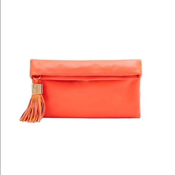 India Hicks Carmen Clutch - Flamingo - NEW - Picture 5 of 8